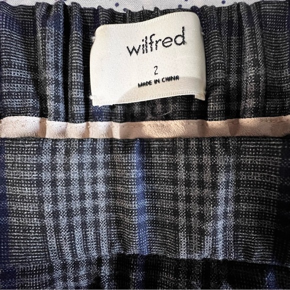 Wilfred Darontal high waist cropped plaid pants size 2 excellent condition - Picture 12 of 13